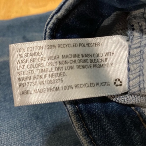 Girls Jean Overalls Size 18 XXL Light Denim Bib Overalls Stretch - Picture 16 of 16